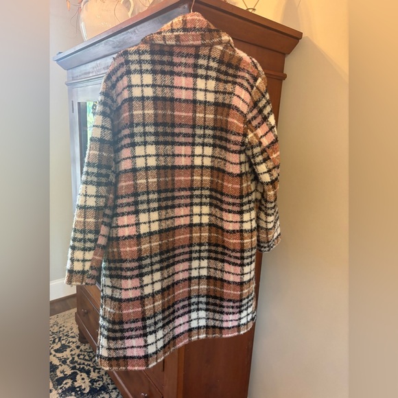 Anthropologie Bernardo Plaid Double Breasted Coat - Picture 5 of 12